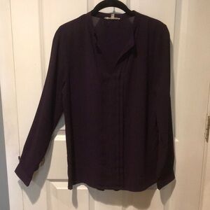 41 Hawthorn Stitch Fix Purple silky blouse